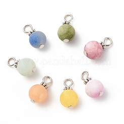 7Pcs 7 Styles Gemstone Charms&nbsp;PALLOY-JF01636