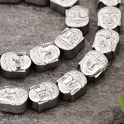 Electroplated Buddha Non-magnetic Synthetic Hematite Bead Strands&nbsp;G-E295-12