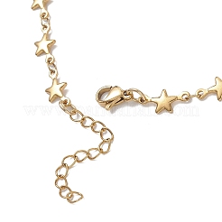 304 Stainless Steel Star Link Chains Necklaces & Bracelets Sets&nbsp;SJEW-JS01371