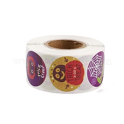 500Pcs Round Halloween Stickers&nbsp;AJEW-S090-03F