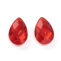 ガラスチャーム  多面カット  ティアドロップ  ミックスカラー  12x8x5mm  穴：0.8mm&nbsp;RGLA-G077-H01-M1