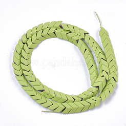 Spray Painted Non-magnetic Synthetic Hematite Beads Strands&nbsp;G-T116-25-06