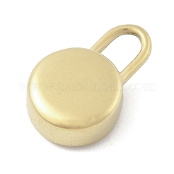 316サージカルステンレスペンダント  18KGP本金メッキ  フラットラウンド  16x10.5x5mm  穴：4.5x3.5mm&nbsp;LS-STAS-S159-02D-G