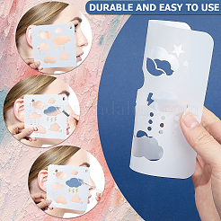 PET Plastic Face Drawing Painting Stencils Templates&nbsp;DIY-WH0304-914B