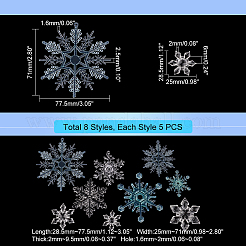 DIY Christmas Snowflake Jewelry Making Finding Kit&nbsp;DIY-GA0005-28
