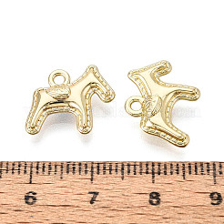 ラックメッキ合金ペンダント  馬のチャーム  カドミウムフリー＆ニッケルフリー＆鉛フリー  ゴールドカラー  13x15x4mm  穴：1.6mm&nbsp;PALLOY-T091-32G