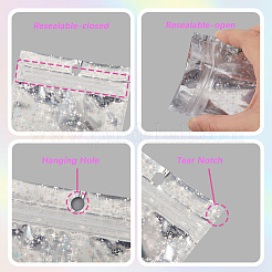 100個のoppセロハンバッグ  長方形  スター  12x9x0.15cm&nbsp;OPP-WH20001-05B-01
