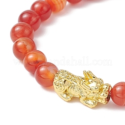 Natural Carnelian Stretch Bracelets Sets&nbsp;BJEW-JB12182