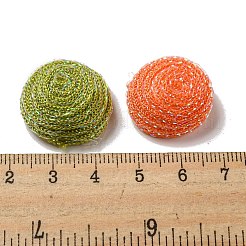 発泡スチロールカボション  ポリエステルと  半円/ドーム  ミックスカラー  21~22x11~12mm  約200個/袋&nbsp;KY-T007-03-M