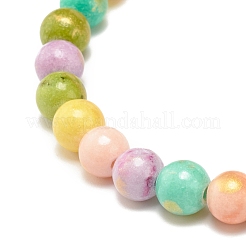 Natural Jade Beaded Stretch Bracelets&nbsp;BJEW-JB07789-02
