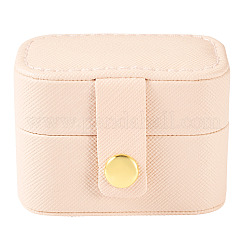 1Pc Rectangle PU Imitation Leather Jewelry Storage Boxes&nbsp;PAAG-TA0001-01B