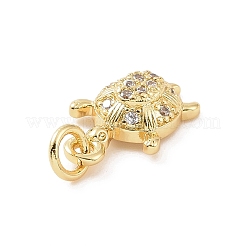Brass Micro Pave Cubic Zirconia Charms&nbsp;KK-C012-30G