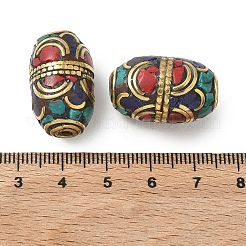 Handmade Tibetan Style Beads&nbsp;KK-H075-01AG-02A