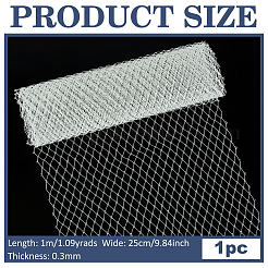 ポリエステルメッシュ生地  クラフト用品  ホワイト  2000x250x0.3mm&nbsp;AJEW-WH0816-121B