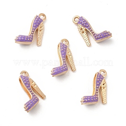 合金エナメルチャーム  3d ハイヒールチャーム  ミディアムスレートブルー  17.5x14x6mm  穴：1.8mm&nbsp;ENAM-M052-01G
