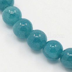 Natural White Jade Beads Strands&nbsp;G-G051-R1-8mm