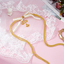 1Pc Polyester Lace Bridal Veils&nbsp;HJEW-HS00096-02
