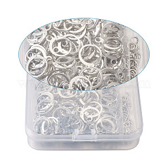 Brass Huggie Hoop Earring Findings & Open Jump Rings&nbsp;KK-TA0007-84A-P
