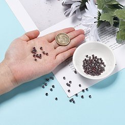 375g15色ガラスシードビーズ  不透明な色の光沢の  ラウンド  ミックスカラー  6/0  4~5x2.5~4.5mm  穴：1.2~1.5mm  25 G /カラー&nbsp;SEED-JP0004-04-4mm