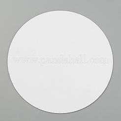 アクリルミラーシート  壁の装飾用  フラットラウンド  ホワイト  150x0.8mm&nbsp;AJEW-WH0258-502A-503