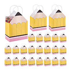 12Pcs Pencil Shaped Paper Tote Bags&nbsp;ABAG-WH0032-102