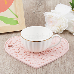 2Pcs 2 Colors Silicone Hot Mats for Hot Dishes&nbsp;AJEW-GF0008-29B