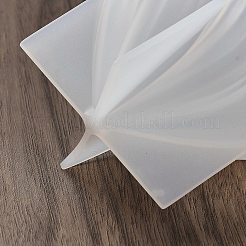 DIYツイストティアドロップキャンドルシリコンモールド  キャンドル作り用  ホワイト  7.5x8.1x8.9cm&nbsp;DIY-G113-06B