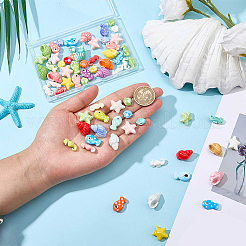80Pcs 5 Styles Handmade Porcelain Beads&nbsp;PORC-SC0001-56