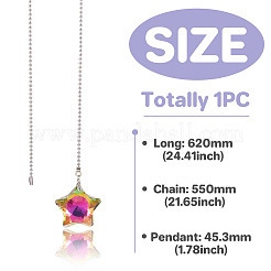 Glass Charms Ceiling Fan Pull Chain Extenders&nbsp;HJEW-TAC0155