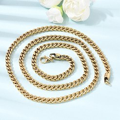 ユニセックス 304 ステンレススチール ウィートチェーンネックレス  イオンプレーティング（ip）  18KGP本金メッキ  30.47インチ（77.4cm）&nbsp;NJEW-K305-20G