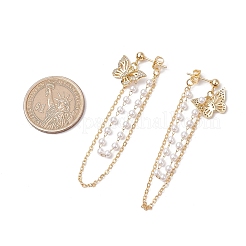 304 Stainless Steel Tassel Stud Earrings&nbsp;EJEW-JE06319