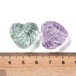 UV Plating Iridescent Acrylic Beads&nbsp;OACR-B021-05