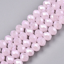 Electroplate Glass Beads Strands&nbsp;LS-EGLA-A044-J8mm-A02