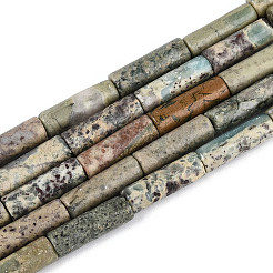 天然寿山石ビーズ連売り  コラム  5~13x4mm  穴：1mm  約29~30個/連  14.96~15.16''（38~38.5センチメートル）&nbsp;G-T141-78A