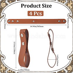 4Pcs Imitation Leather Belt Bullwhip Holder&nbsp;AJEW-GF0014-46