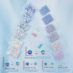 86G 14 Style Imitation Pearl Acrylic Cabochons&nbsp;OACR-OC0002-05