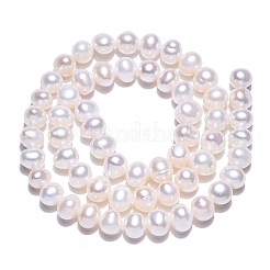 Natural Cultured Freshwater Pearl Beads Strands&nbsp;PEAR-N013-06R