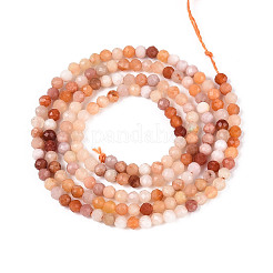 Natural Golden Silk Jade Beads Strands&nbsp;G-T143-07