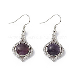 Natural Amethyst Vase Dangle Earrings&nbsp;EJEW-A092-01P-17