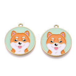 Eco-Friendly Alloy Enamel Pendants&nbsp;ENAM-Q437-052A-NR