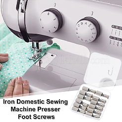 12Pcs Iron Domestic Sewing Machine Presser Foot Screws&nbsp;TOOL-UN0001-39