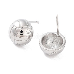 Brass Stud Earrings&nbsp;EJEW-F332-02P