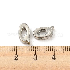 プラチナメッキ合金ビーズ  頭文字  文字.q  10x3mm  穴：1.8mm&nbsp;PALLOY-CJC0001-64P-Q