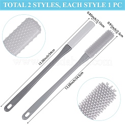 2Pcs PP Plastic Clean Brushes&nbsp;AJEW-CN0004-14B