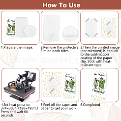 12Pcs Heat Transfer Blank Acrylic Display Stands for Photo&nbsp;AJEW-FG0005-90