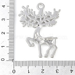 合金ペンダント  鹿  プラチナ  40.5x30.3x3.1mm  穴：2.6mm&nbsp;FIND-K018-02P