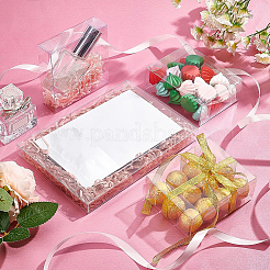 透明PVCボックスキャンディートリートギフトボックス  結婚披露宴のベビーシャワーの荷箱のため  長方形  透明  10.8x8.5x4cm  30個/セット&nbsp;CON-BC0006-65A