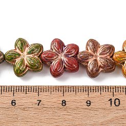 Painted Glass Beads Strands&nbsp;GLAA-B037-12B-12B