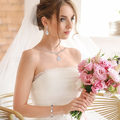 Crystal Rhinestone Jewelry Set&nbsp;SJEW-GO0001-01