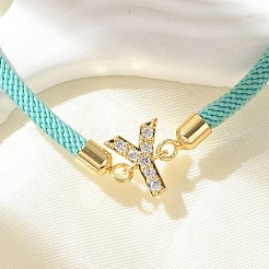 Adjustable Nylon Cord Bracelets&nbsp;X-BJEW-C096-01G-25